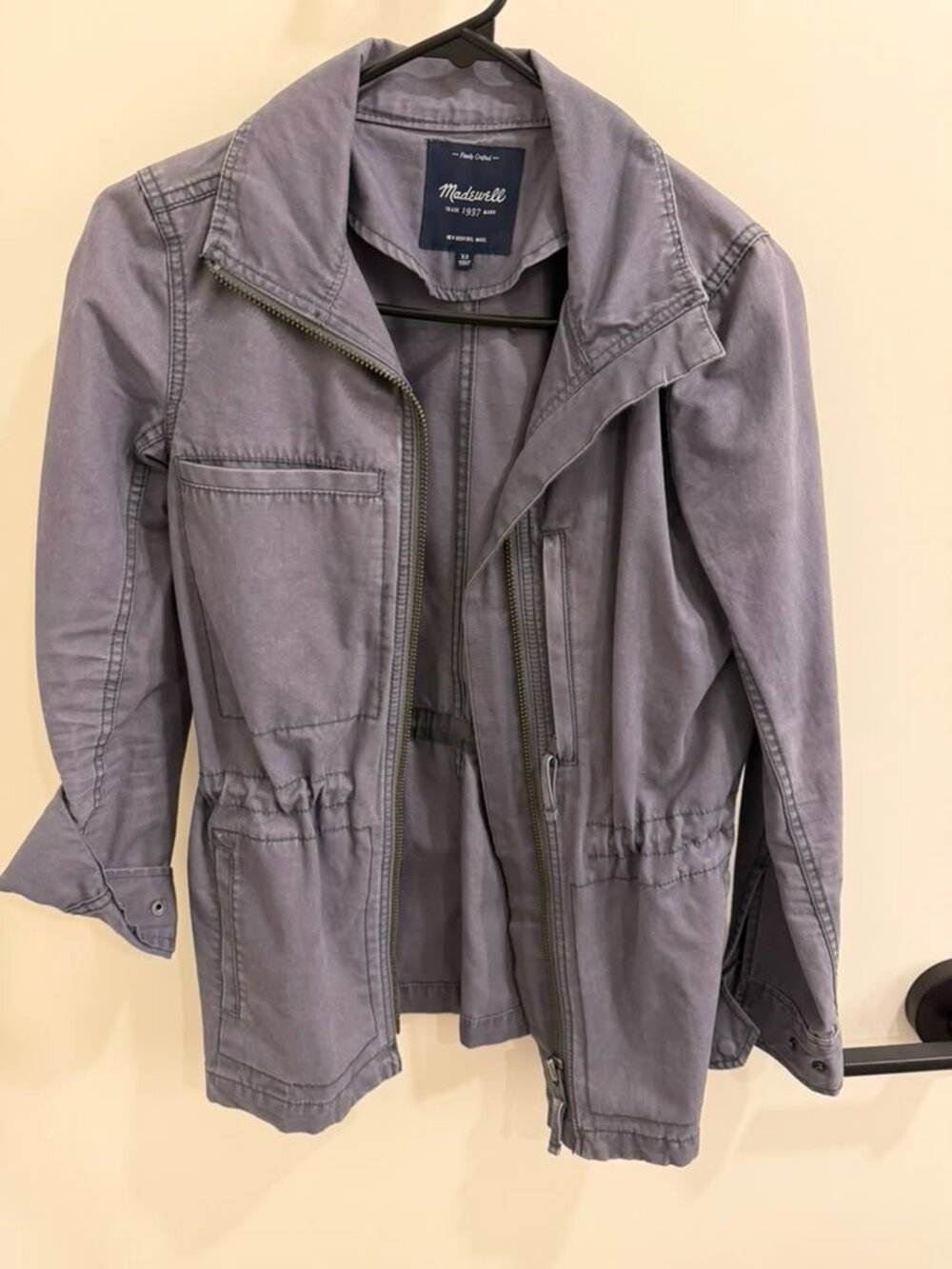 Madewell Gray-Lavender Cotton Utility Jacket Size XS